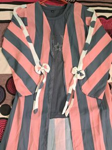 Pretty Shrug and Palazzo Set Dress