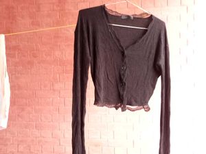 Pinteresty Lace Cardigan Black