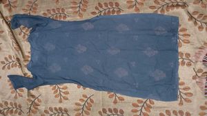new mother breast feeding dress Blue Cotton Blend