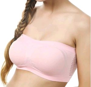 Non Padded Tube Bra - Light Pink