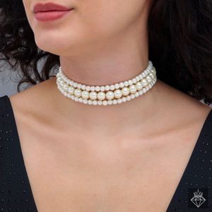 Elegant Pearl Strand Necklace