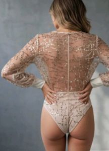 Sequin Embellished Bodysuit