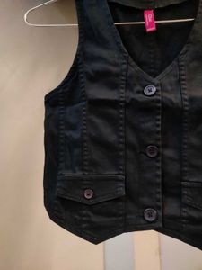 black office siren waistcoat/ Vest.