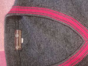 Vintage Wool Blend V-Neck Sweater