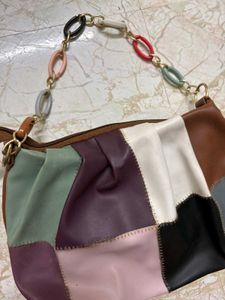 Patchwork Shoulder Bag...