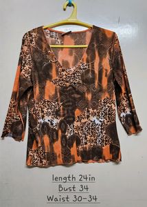 Abstract Print Top