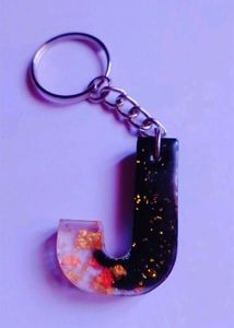 Resin Keychain (Black)