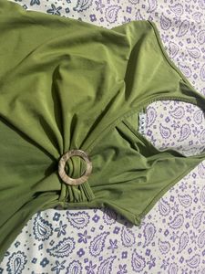 Green Halter Top