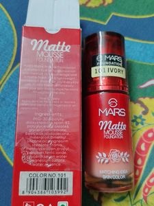 MARS Matte Mousse Foundation - 101 Ivory