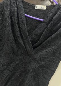 Elegant Black Lace Top