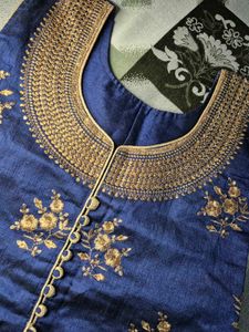 Elegant Blue Embroidered Salwar Suit