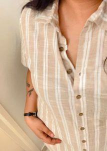 Shirt Dress Beige