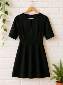 Classic Black Fit &amp; Flare Dress