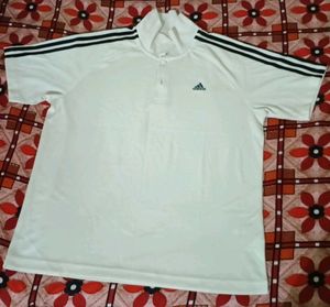 Adidas Striped Polo Shirt