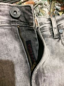 Ed Hardy Men Grey Skinny Fit Mid-Rise Jeans