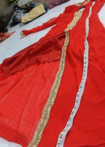 Designer Middle Cut Long Dress