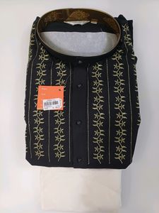Kurta Chudidar Set (Black)