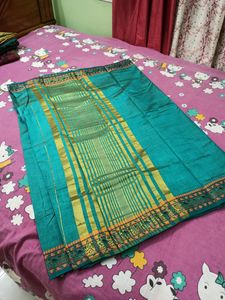 Brand New Assam Soft Silk Saree Sea Green Colour