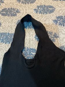 Black Halter Top
