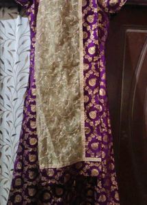 Dress With Thread Work Dupatta