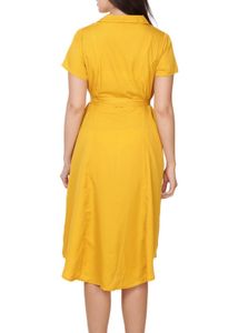 Yellow Shirt Dress