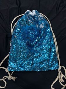 Blue Colourchanging Sequin Backpack