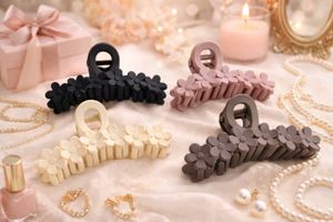 Floral Hair Claw Clip Set