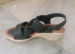 Black Strappy Platform Sandals