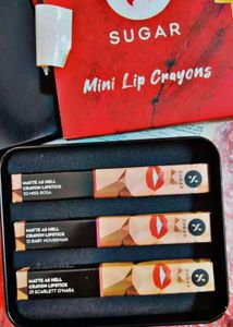 ❣️✨FLAT ₹650 Off✨❤️ On Sugar Mini Lip Crayons ✨✨