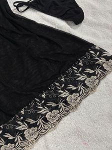 Black Floral Lingerie Set
