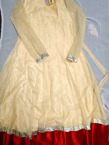 Ethenic Cream With Stone Gown