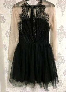 Net And Lace Prom Dress