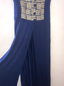 Sleeveless Front And Side Open Dress For Women