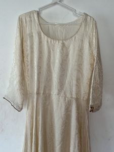 Flared Gown Offwhite