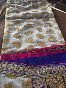 Elegant Embroidered Saree