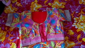 Thread Work Saree