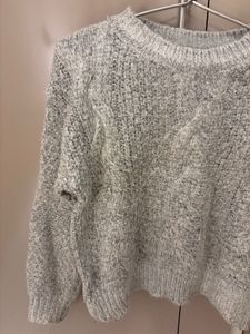 Cozy Grey Knit Sweater