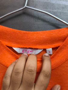 Ginger Orange T Shirt Kurta
