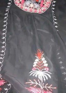 Embroidered Black Shalwar Kameez Suit