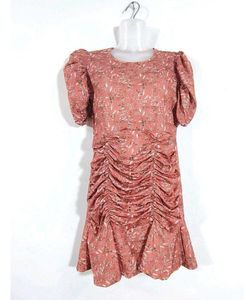 Ruched Casual Mini Dress