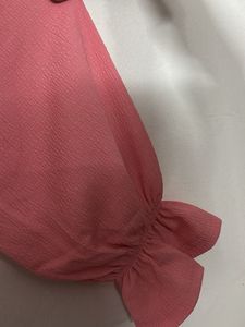 Wild Fable Pink Ruched Crop Top