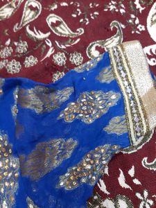 Royal Blue Colour Heavy Diamond Work Suit