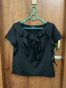 Ruffle Trim Top