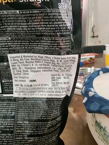 straightening and smoothening cream