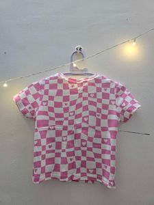 Checkered Heart Tee