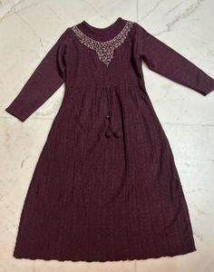Elegant Maroon Maxi Dress