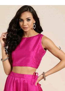 Shae By Sassafras Fuchsia Pink Crop Top