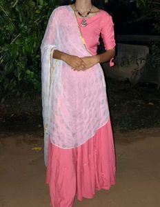 Pink Kurta Set &amp; Dupatta