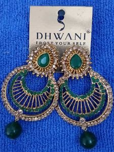 DHWANI Green Earrings