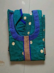 Sea Green Silk Kurti